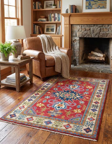 3' 1 x 5' 1 Hand Knotted Kazak Rug