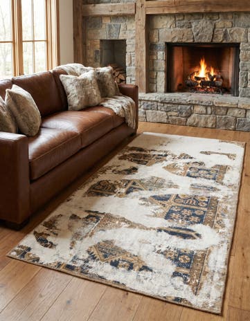 3' 3 x 6' Hand Knotted Ultra Vintage Persian Wool Rug