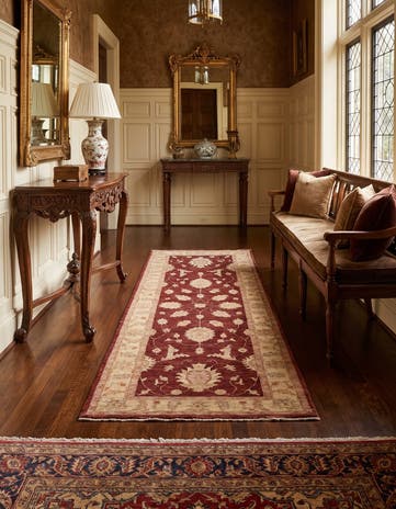2' 9 x 7' 9 Hand Knotted Ziegler Runner Rug