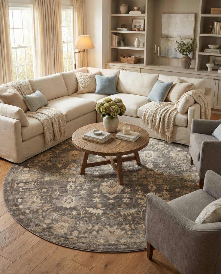 Detail image of 10' x 10' Oregon Round Rug