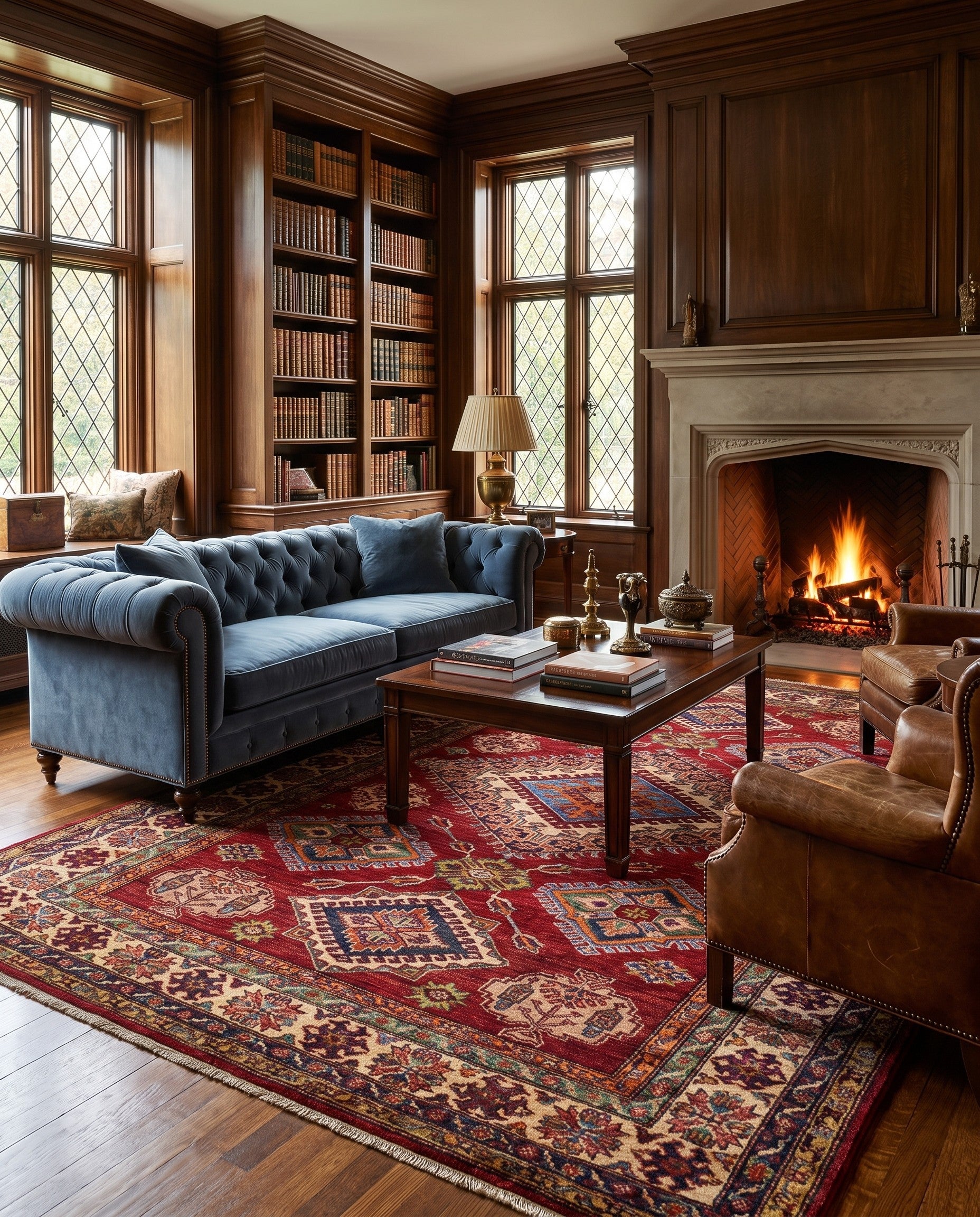 5' 6 x 8' 3 Hand Knotted Kazak Rug
