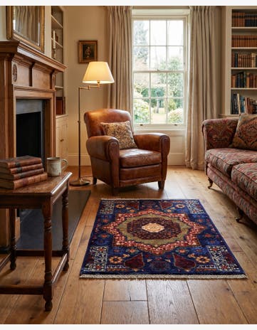 2' x 3' Hand Knotted Mamluk Ziegler Rug