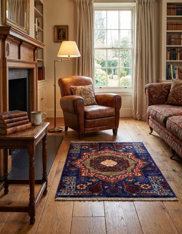 2' x 3' Hand Knotted Mamluk Ziegler Rug