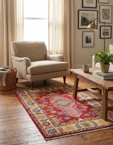 2' 7 x 4' 2 Hand Knotted Kazak Rug