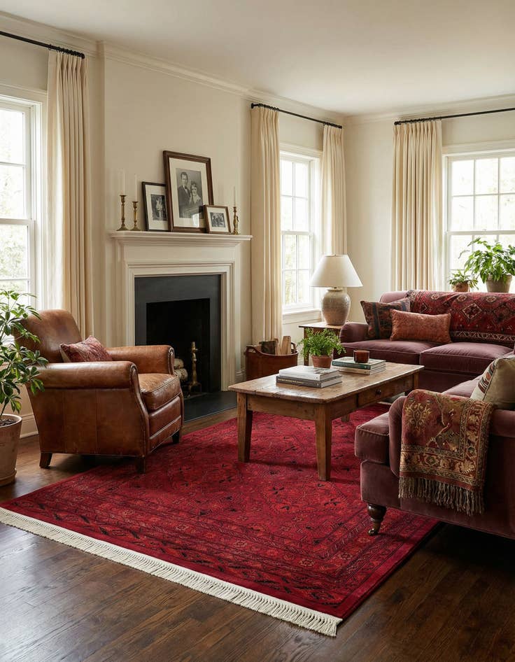 Detail image of 5' 3 x 8' Bokhara Rug