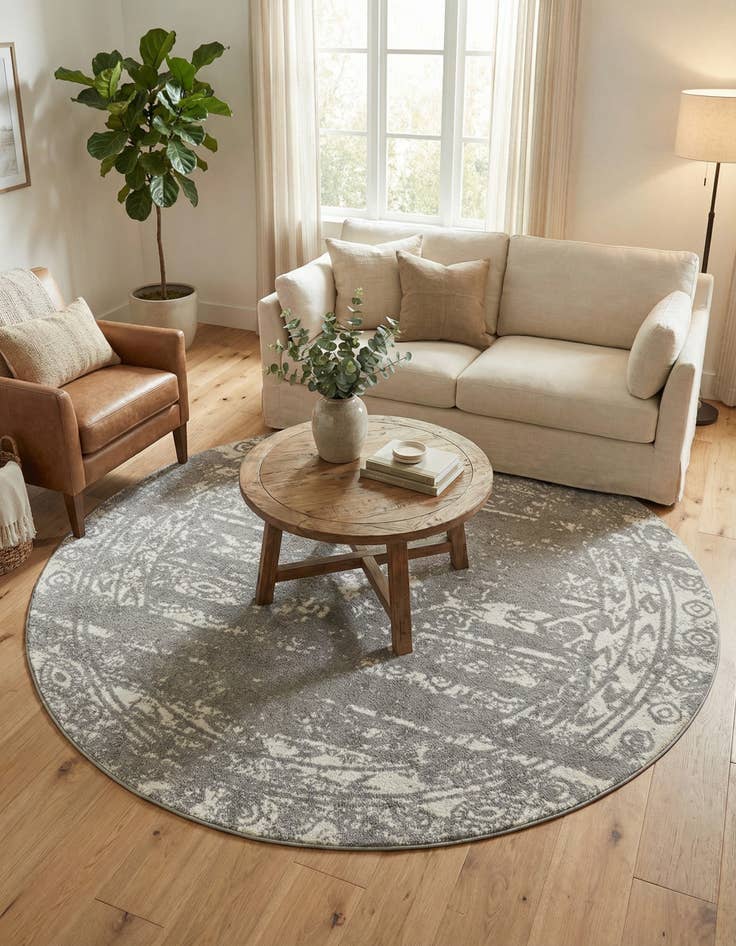 Detail image of 2' x 7' 10 Lennon Round Rug