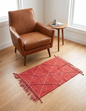 3' 3 x 4' 8 Hand Woven Kilim Modern Wool Rug