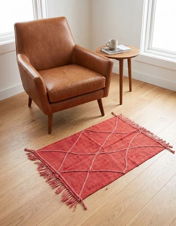 3' 3 x 4' 8 Hand Woven Kilim Modern Wool Rug