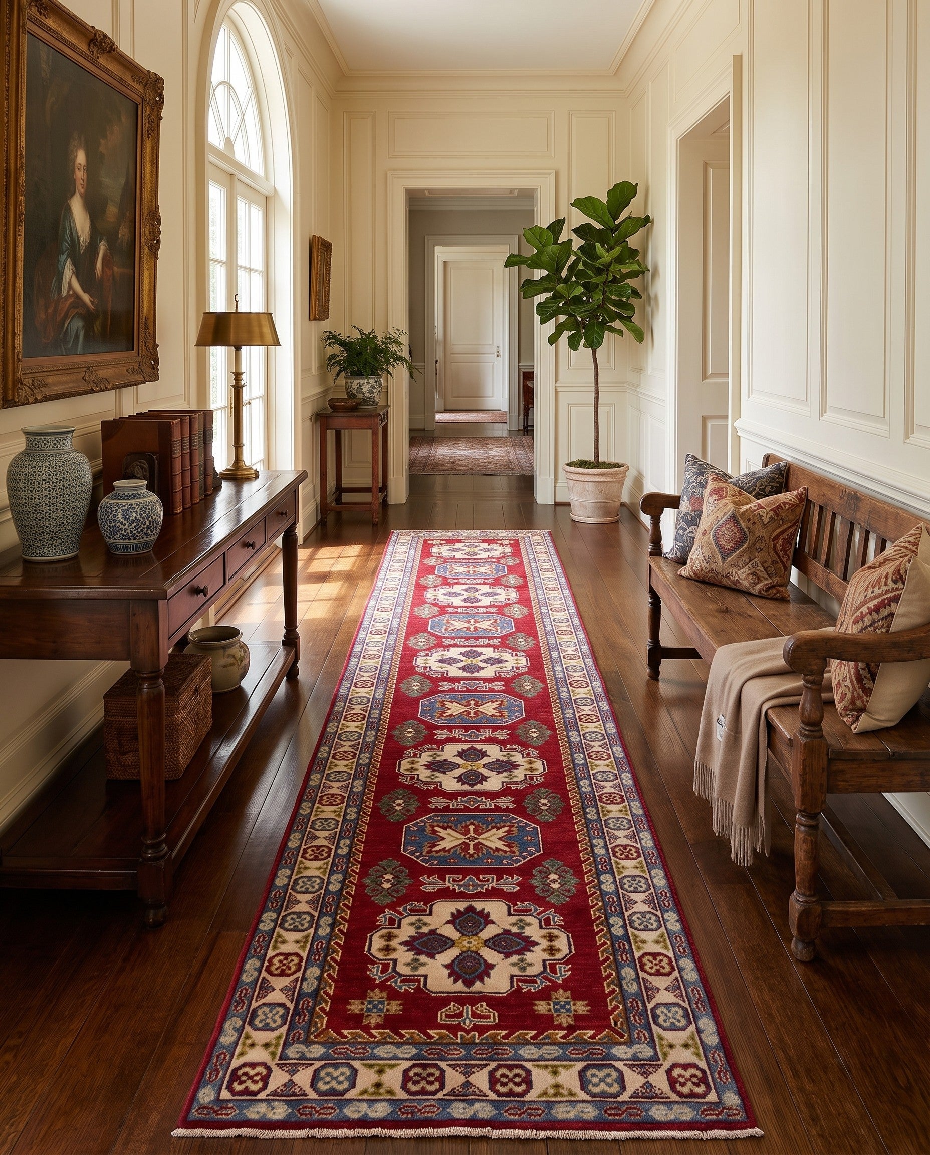 2' 8 x 16' 2 Hand Knotted Kazak Runner Rug