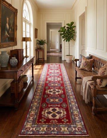 2' 8 x 16' 2 Hand Knotted Kazak Runner Rug