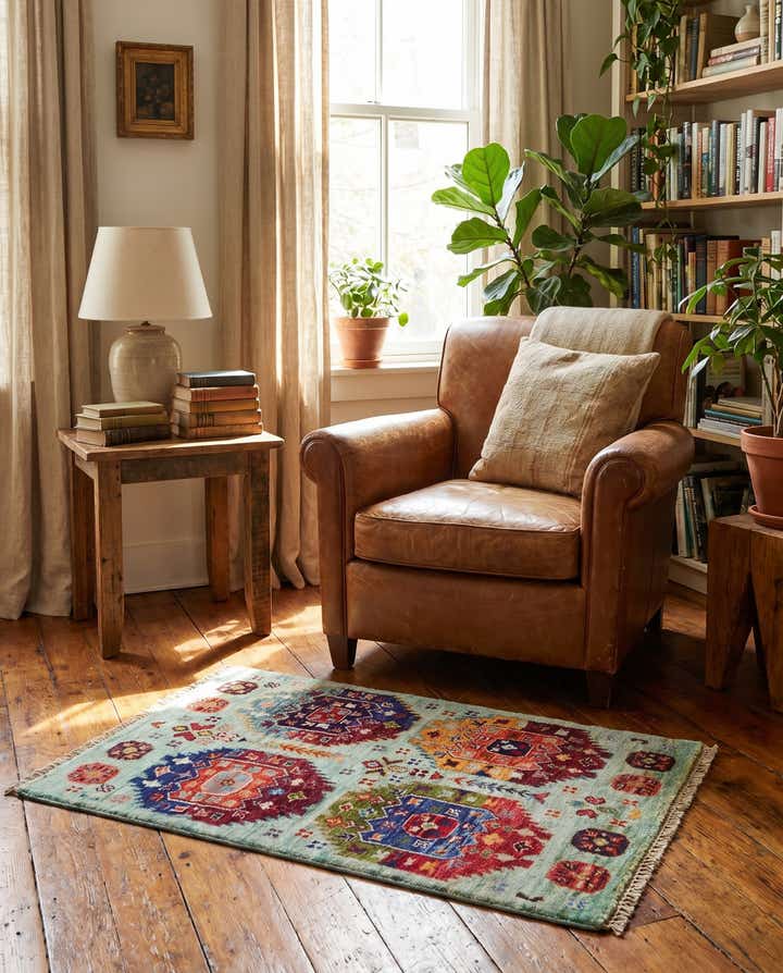 2' x 3' 4 Hand Knotted Ariana Ziegler Rug