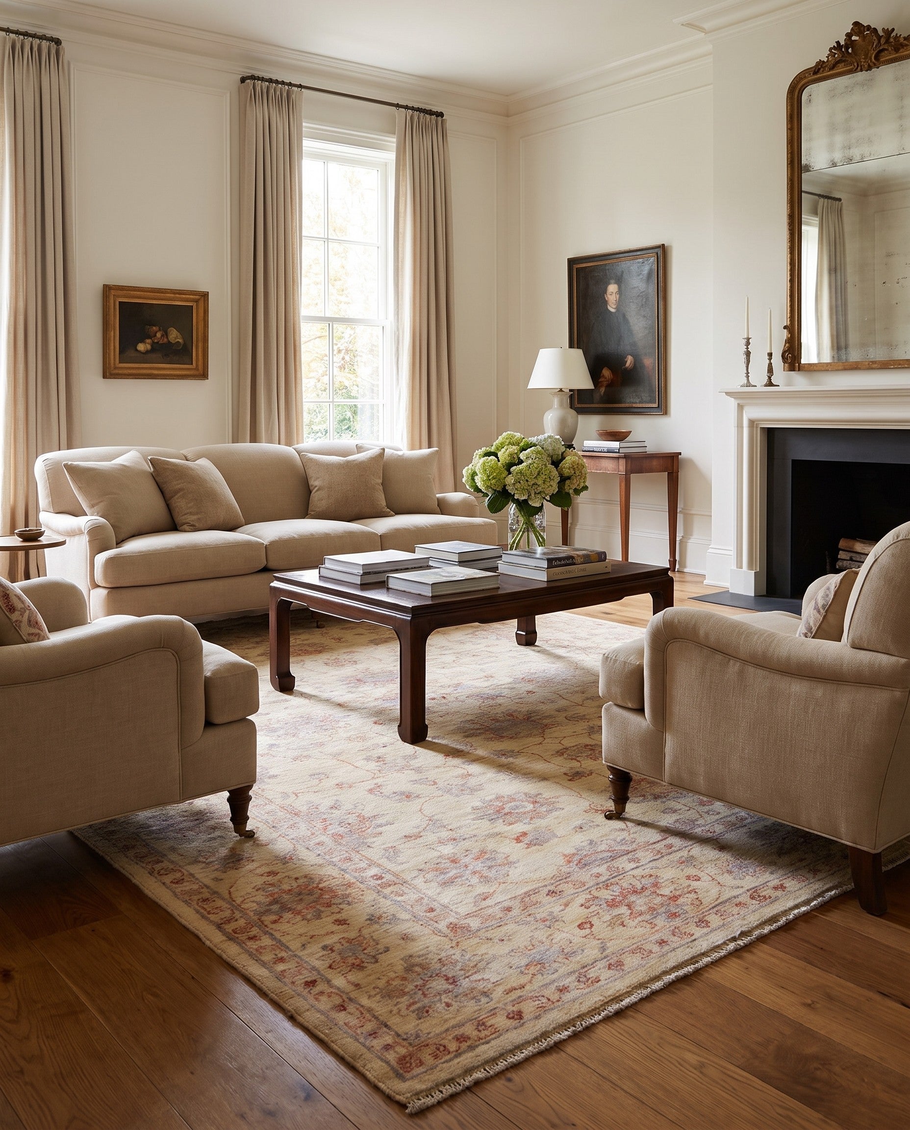 5' 10 x 8' 4 Hand Knotted Ziegler Rug