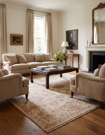 5' 10 x 8' 4 Hand Knotted Ziegler Rug