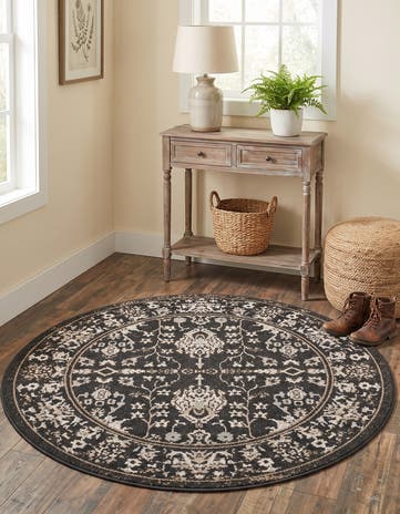 3' 3 x 3' 3 Kamala Washable Round Rug