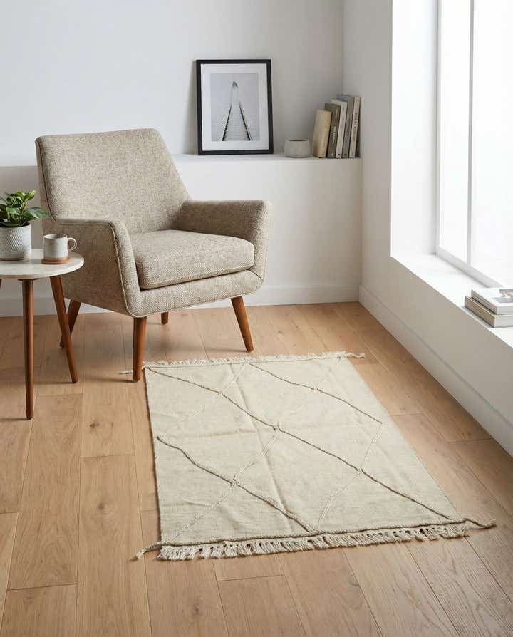 3' 6 x 5' 2 Hand Knotted Moroccan Wool Rug