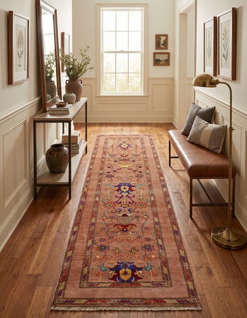2' 9 x 10' 3 Hand Knotted Kazak Runner Rug