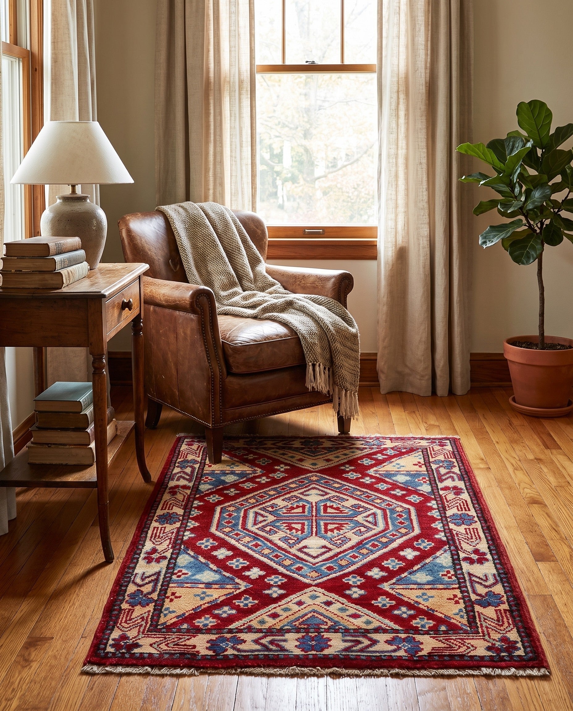 2' 1 x 2' 10 Hand Knotted Kazak Rug