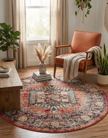 5' 3 x 5' 3 Arcadia Round Rug