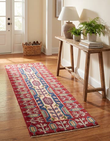 2' 1 x 6' 1 Hand Knotted Kazak Runner Rug