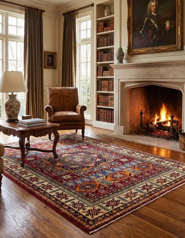 4' 10 x 7' 2 Hand Knotted Mamluk Ziegler Rug