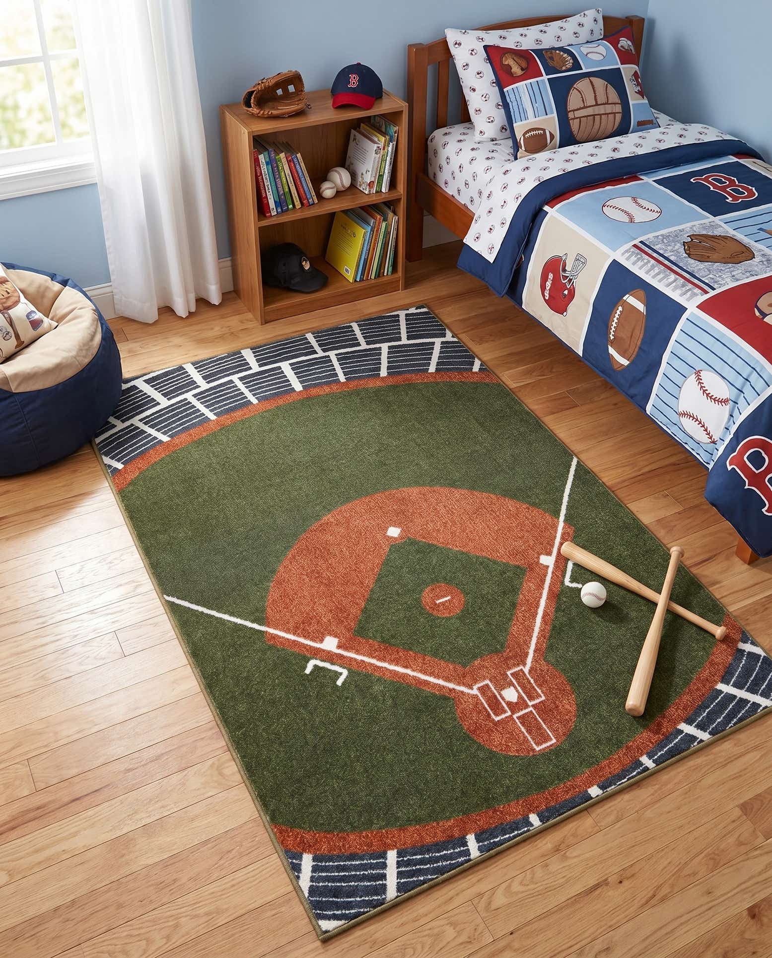 4' x 6' Sports Washable Rug