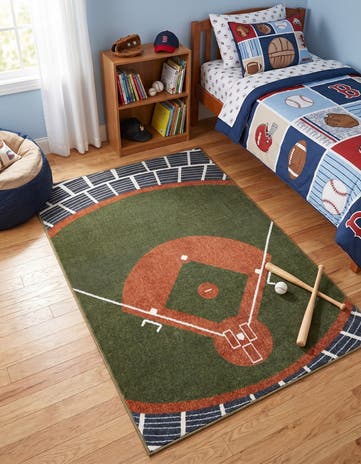 4' x 6' Sports Washable Rug