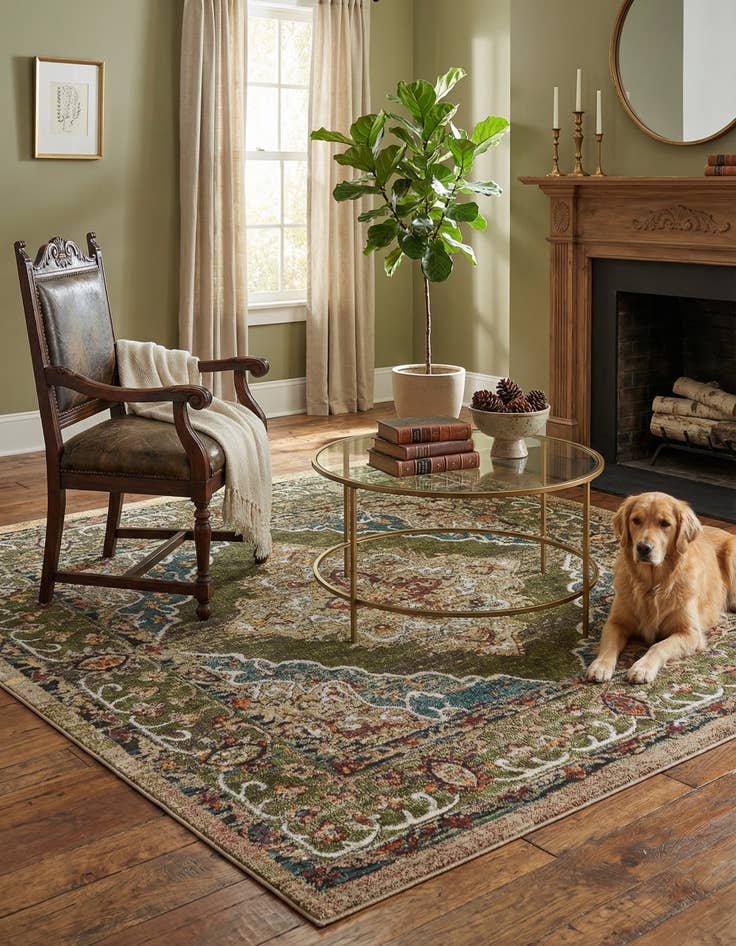 Detail image of 7' x 7' Isabella Square Rug