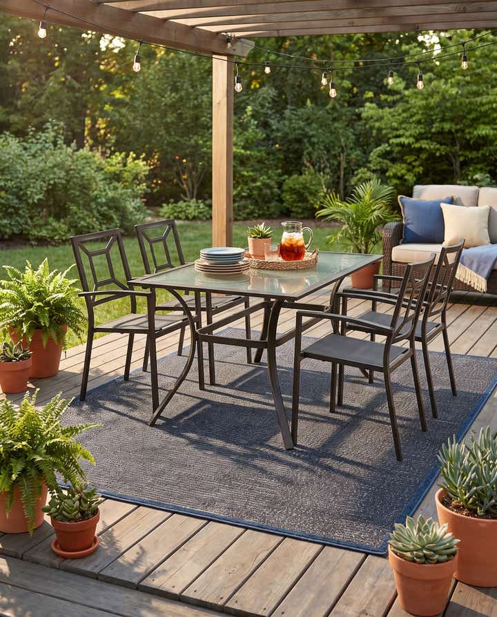 5' x 7' 7 Easy-Clean Indoor / Outdoor Rug
