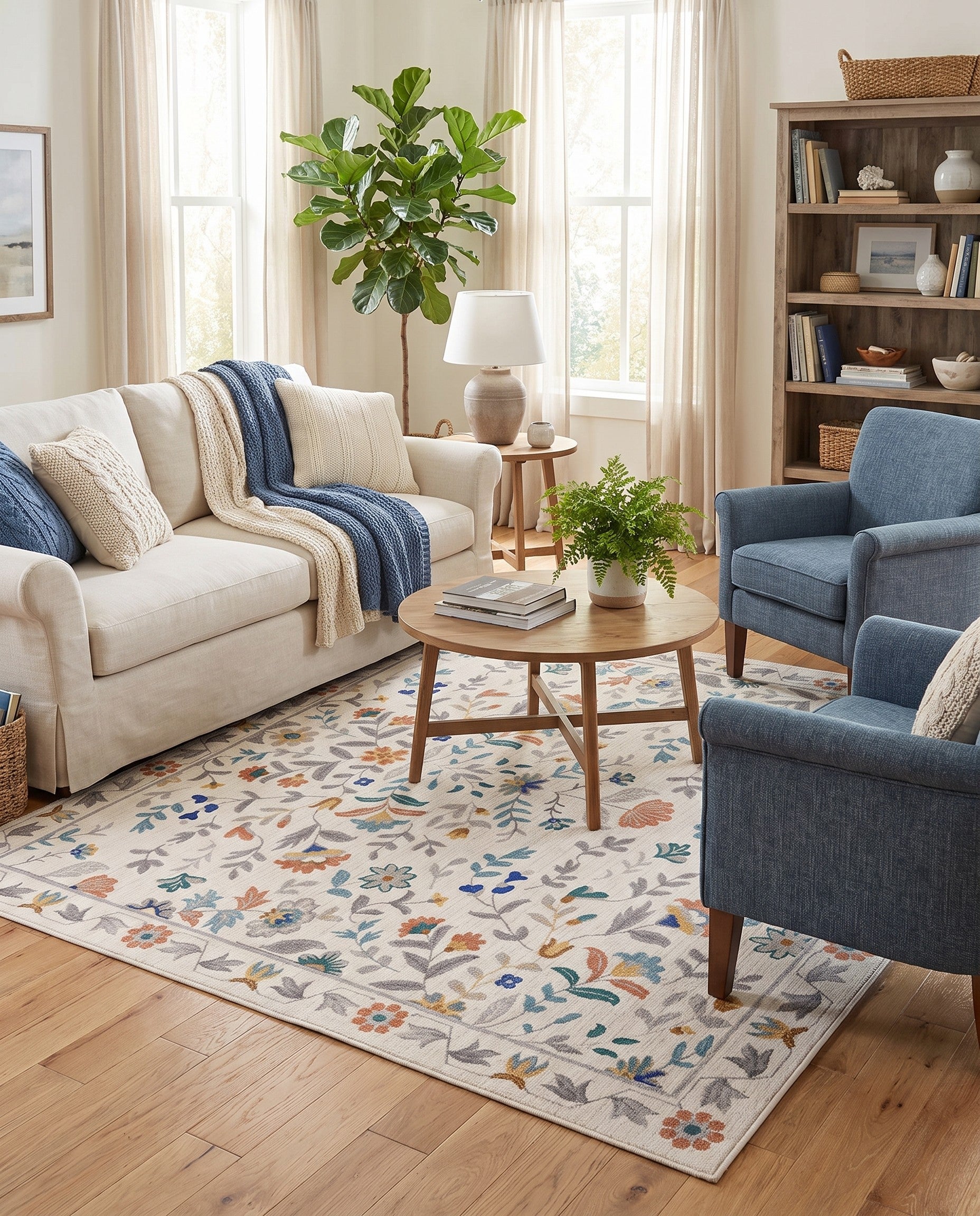 7' x 7' Blossom Square Rug