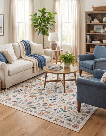7' x 7' Blossom Square Rug