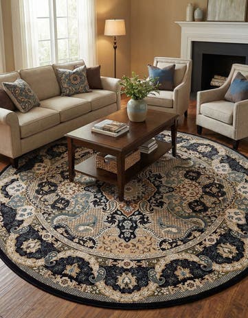 10' x 10' Nain Design Round Rug