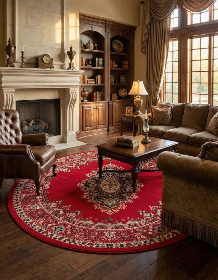 Detail image of 7' 10 x 7' 10 Amaya Round Rug