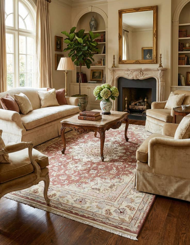 Detail image of 4' 11 x 6' 10 Tabriz Rug