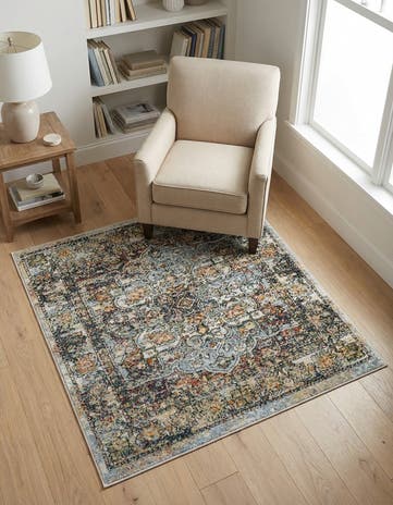 Ivory Isabella Square Rug