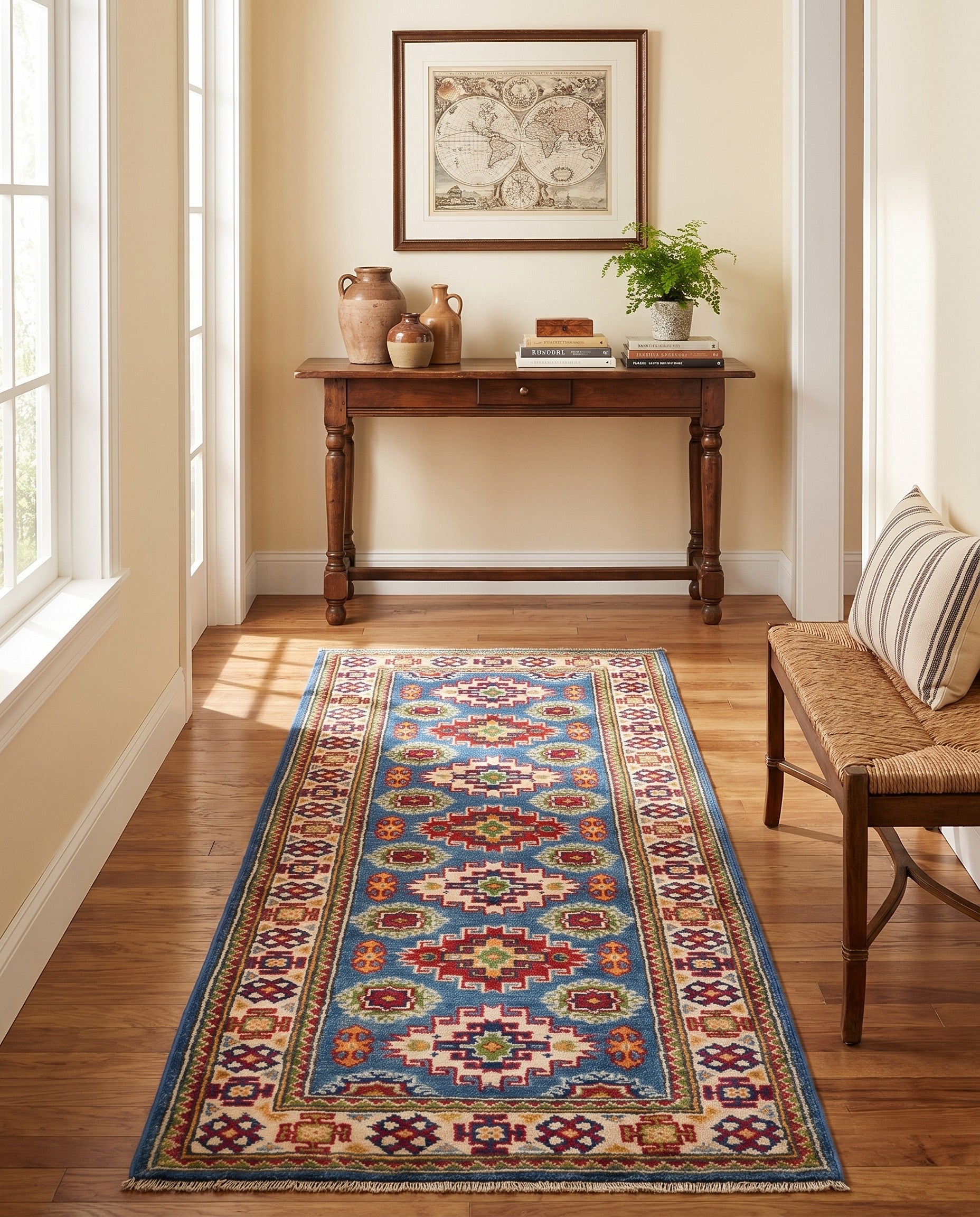 2' x 6' Hand Knotted Kazak Runner Rug