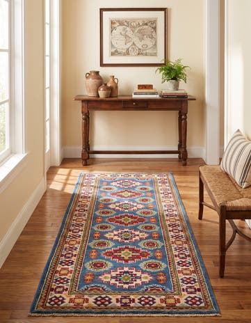 2' x 6' Hand Knotted Kazak Runner Rug
