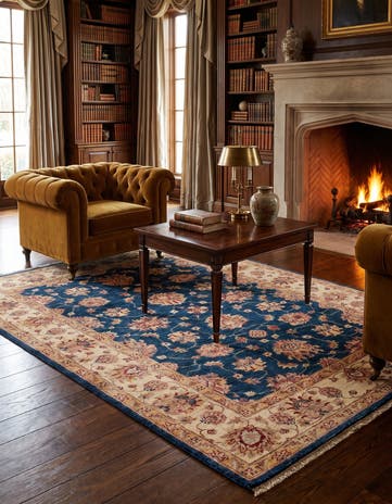 5' 1 x 6' 9 Hand Knotted Ziegler Rug