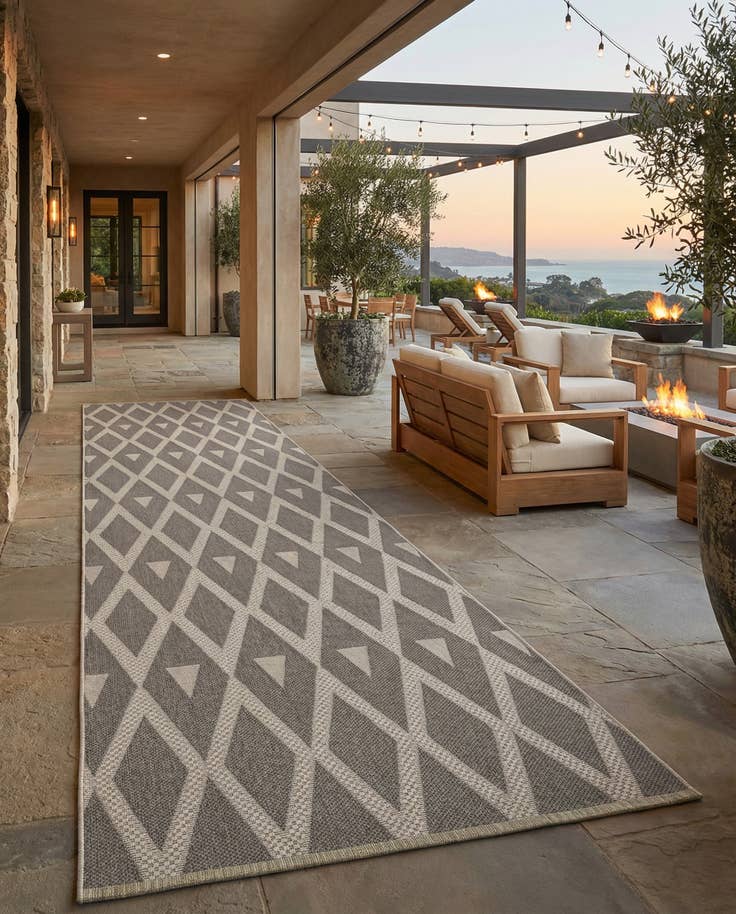 Detail image of 4' x 82' Easy-Clean Indoor / Outdoor Runner Rug