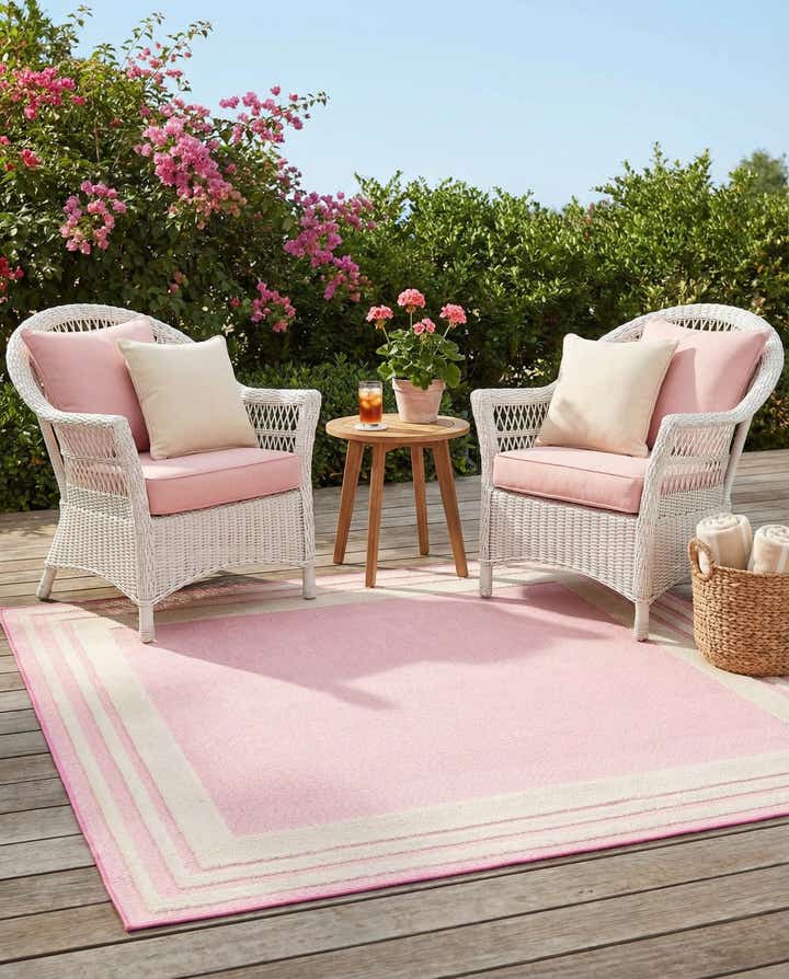 5' 3 x 5' 3 Easy-Clean Aruba Indoor / Outdoor Square Rug