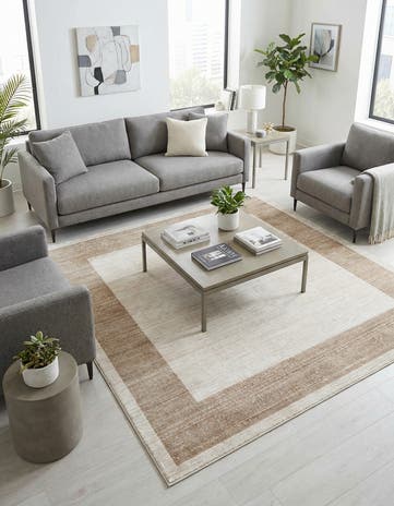 Beige Uptown Yorkville Square Rug