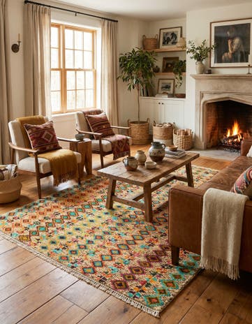 4' 3 x 6' Hand Knotted Balouch Wool Rug