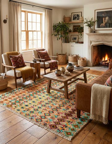 4' 3 x 6' Hand Knotted Balouch Wool Rug