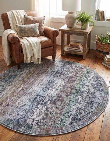 185cm x 185cm Renaissance Tapis Rond
