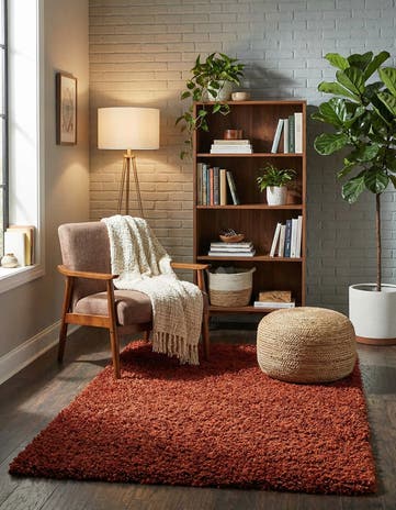 3' x 5' 3 Solid Shag Rug