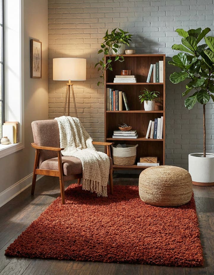 3' x 5' 3 Solid Shag Rug