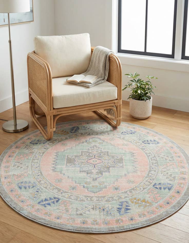 Detail image of 4' 1 x 4' 1 Whitney Round Rug