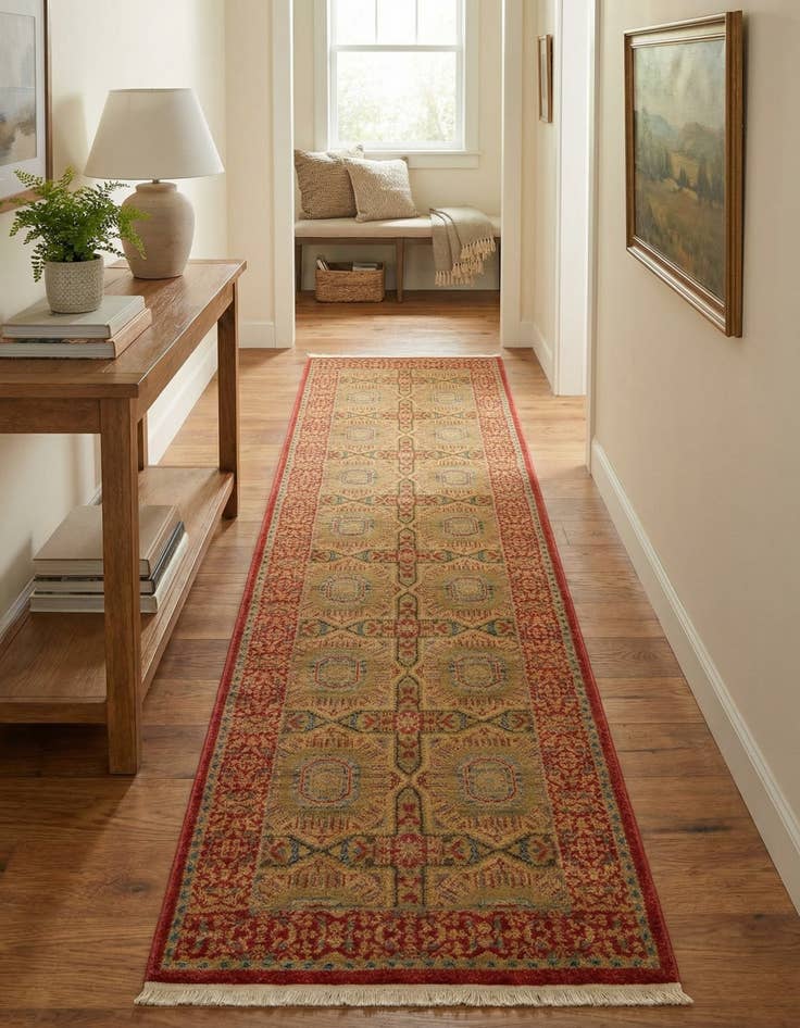 Detail image of 2' 7 x 10' Mamluk Runner Rug