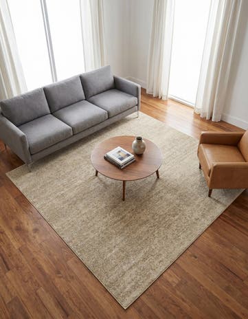 Bone Beige Angelica Square Rug