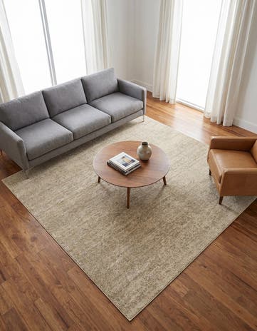 Bone Beige Angelica Square Rug