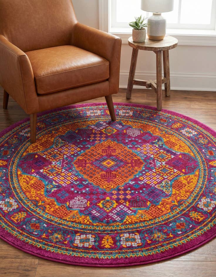 Detail image of 4' x 4' Calypso Round Rug